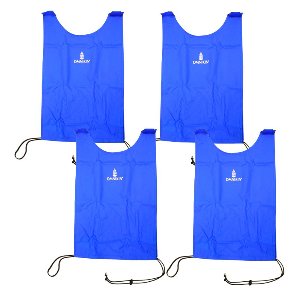 Dossards OMNIKIN® en nylon, ensemble de 4 bleus