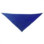Foulard triangulaire en coton, bleu