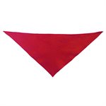 Foulard triangulaire en coton, rouge