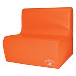 Sofa en mousse 2 places pour enfants, orange