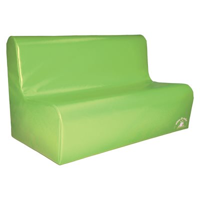 Sofa en mousse 3 places pour enfants, vert pâle