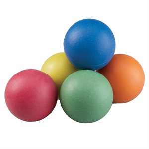 6 sponge rubber balls, 2,5"