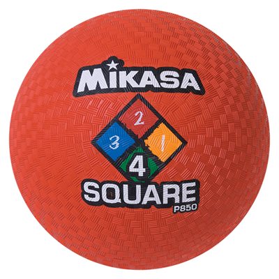 Ballon de jeu Four Square, rouge