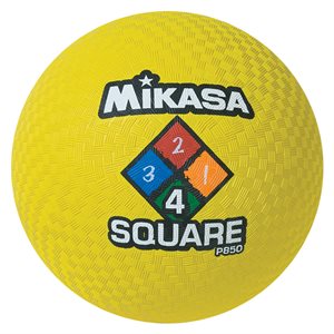 Four Square playground ball, yellow, 8½"