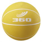 Ballon de mini-basket en caoutchouc, jaune