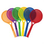 6 raquettes de tennis en plastique