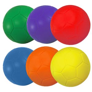 6 soccer foam balls, without covering, #4