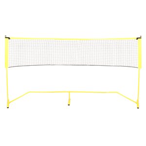 Portable Tennis / Badminton / Volleyball Net and Poles Set, 18'