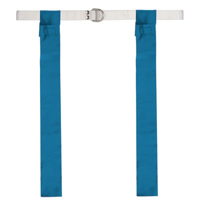 12 ceintures-fanions en nylon bleu