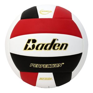 Ballon de volleyball, rouge / blanc / noir