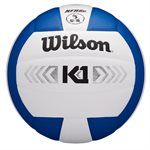 Ballon de volleyball Wilson K1, blanc / royal