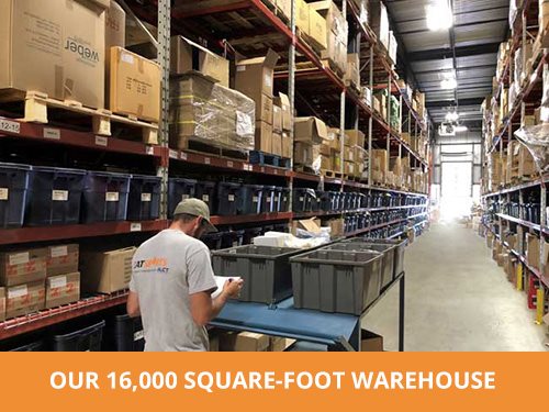 Our 16,000 square-foot warehouse